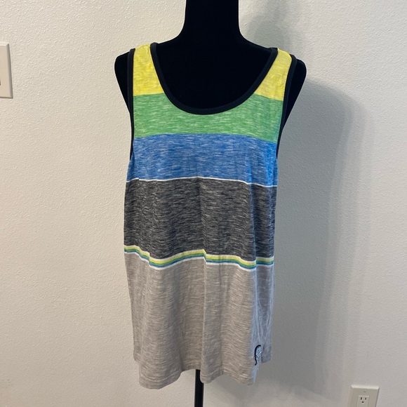 Rip Curl Standard Fit Abstract Stripes Tank A Product of the Search Size Medium - Picture 1 of 7